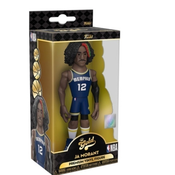 💋 New Funko Gold NBA Premium Vinyl Figure 5”T Ja Morant - Memphis - Picture 3 of 7